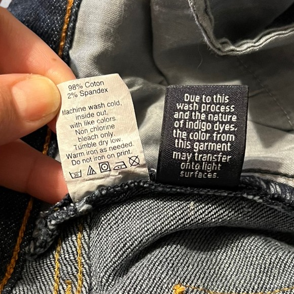 J. Crew Matchstick Jeans Dark Blue Women's 28 Regular Stretch Straight Low Rise - Picture 8 of 8